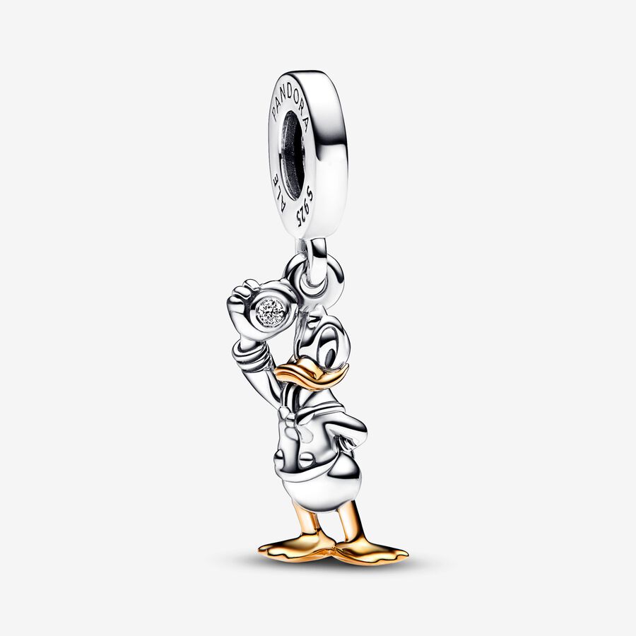 Disney 100 Charms-zawieszka Kaczor Donald z 0.009 karatowym diamentem wyhodowanym w laboratorium image number 0