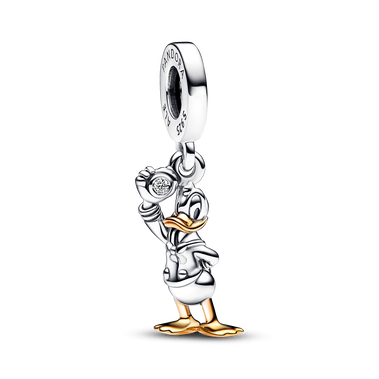 Disney 100 Charms-zawieszka Kaczor Donald z 0.009 karatowym diamentem wyhodowanym w laboratorium