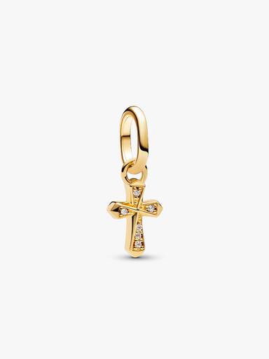 Mały charms-zawieszka Lśniący krzyż