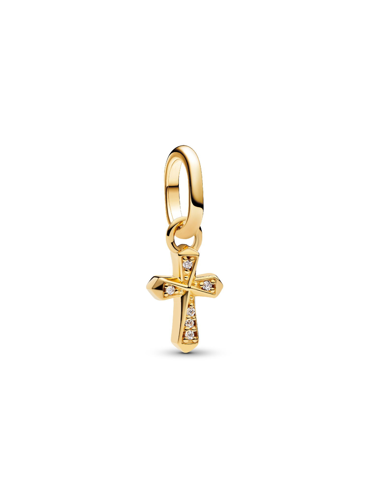 Mały charms-zawieszka Lśniący krzyż
