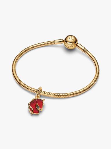 Charms-zawieszka ze szkła Murano Ognisty koń