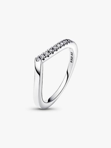 Półbłyszczący pierścionek Pandora Timeless Wish