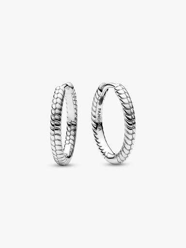 Małe kolczyki obręcze Pandora Moments Charm