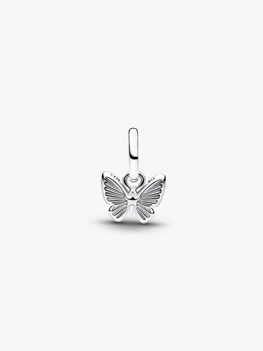 Mały charms-zawieszka Różowy motyl