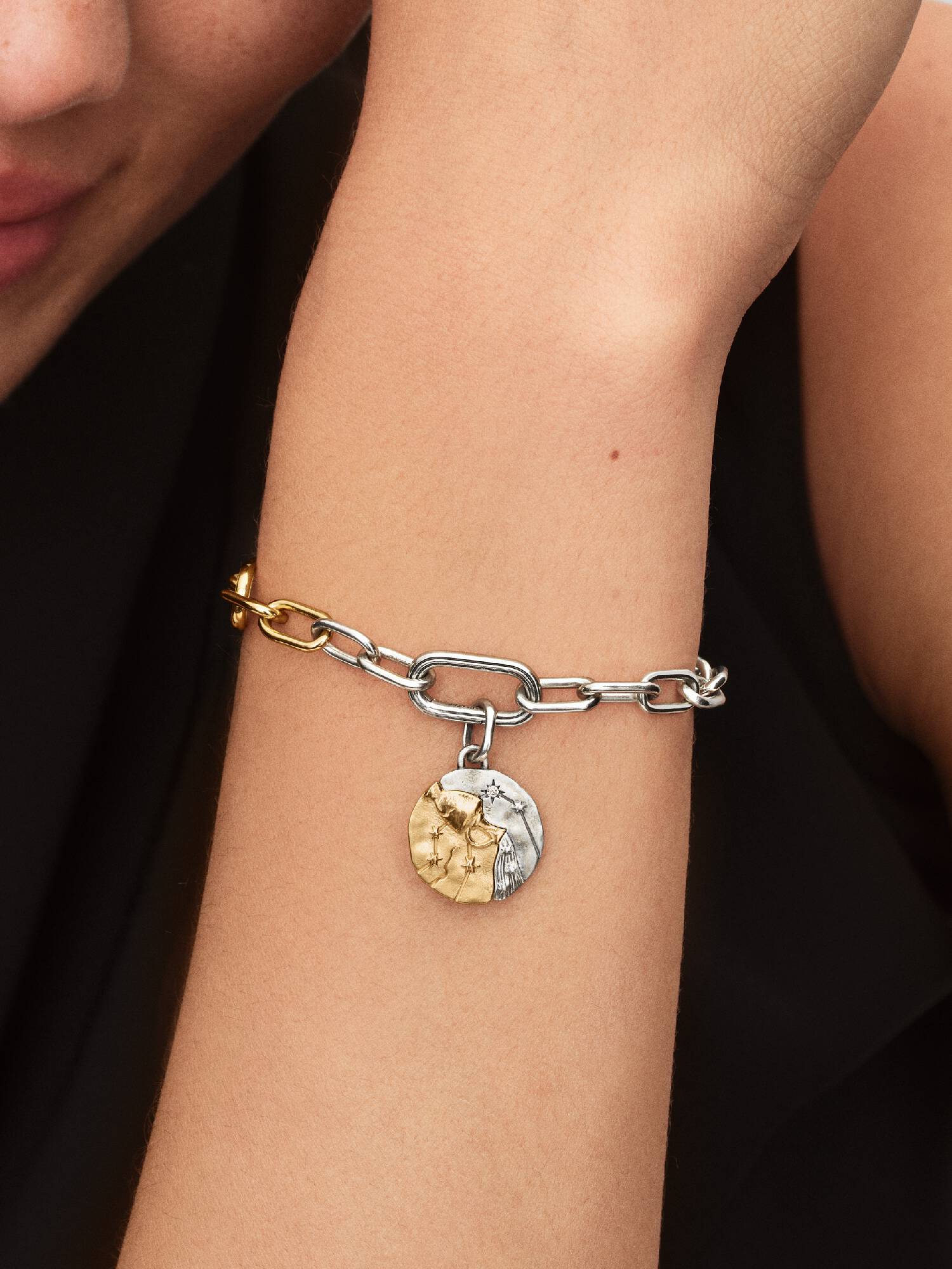 Charms-medalion ze znakiem zodiaku Wodnik