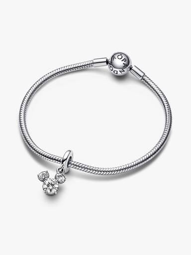 Lśniący charms-zawieszka Disney w kształcie głowy Myszki Miki