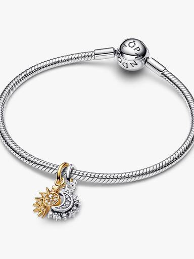 Rozdzielany charms-zawieszka Słońce i Księżyc