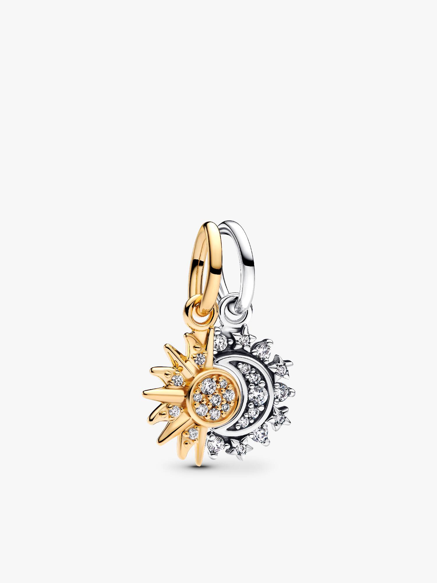 Rozdzielany charms-zawieszka Słońce i Księżyc