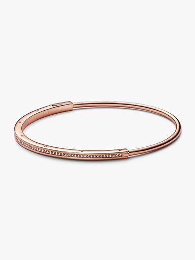 Bransoletka typu bangle pavé Pandora Signature I-D