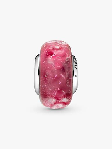 Charms Różowe fale Murano