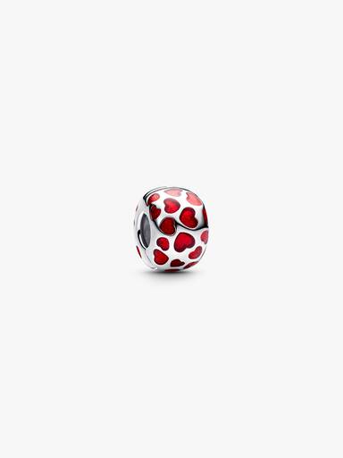 Charms-klips Czerwone serca
