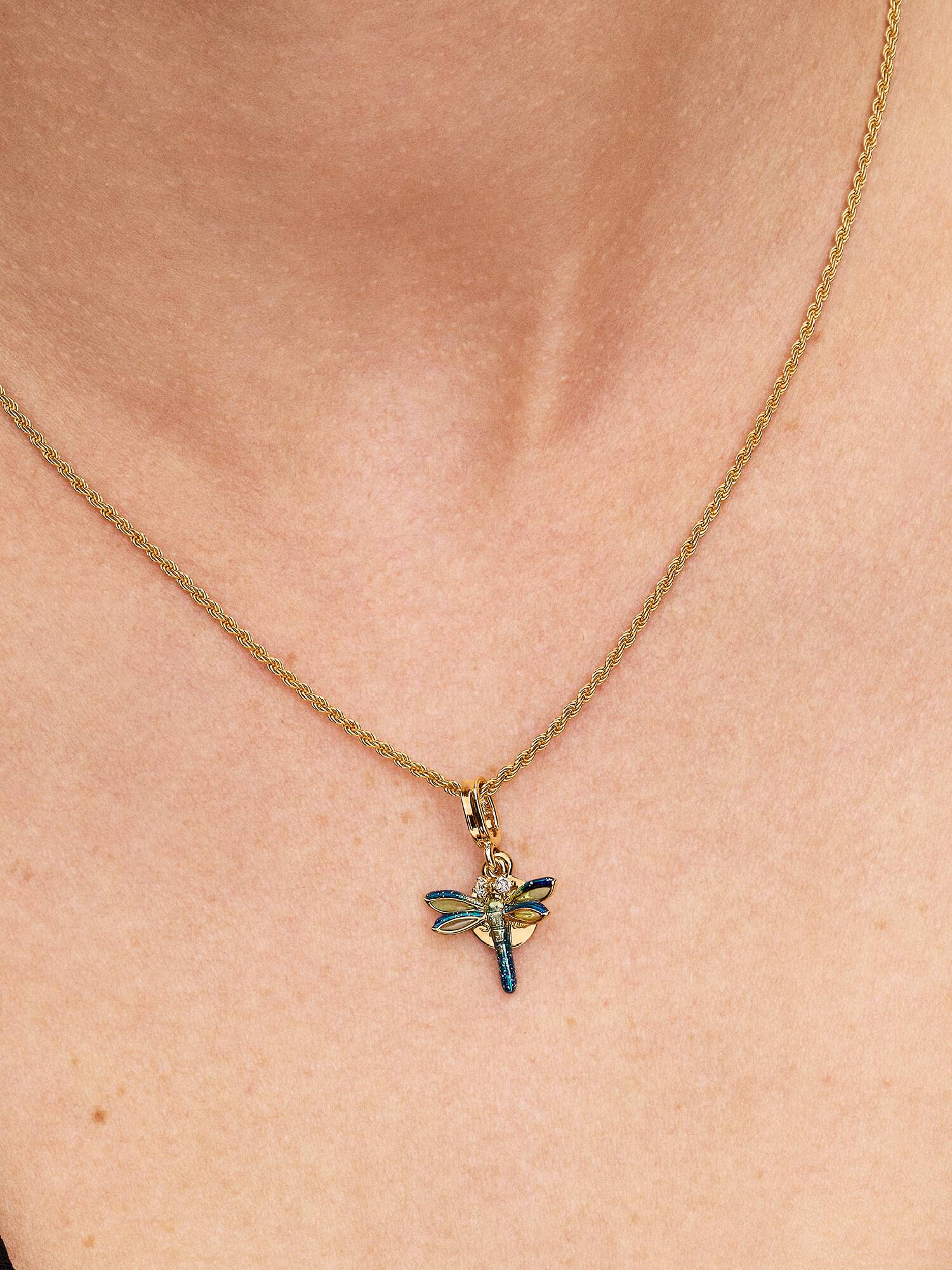 Podwójny charms-zawieszka Ważka