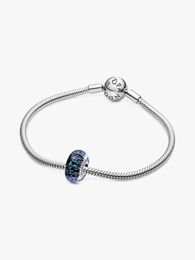 Charms Granatowe fale Murano