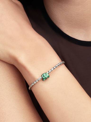 Mały charms Zielony słonik