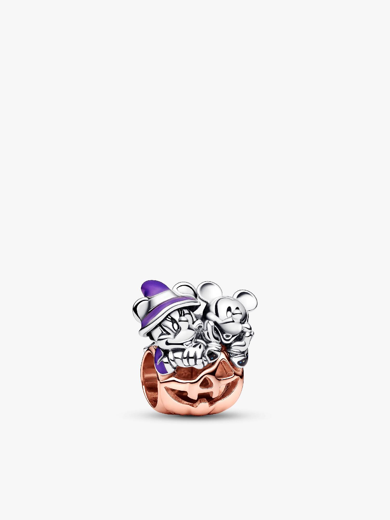 Charms Disney z Myszkami Miki i Minnie w dyni na Halloween