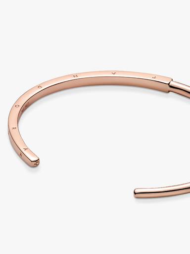 Otwarta bransoletka bangle Pandora Signature I-D