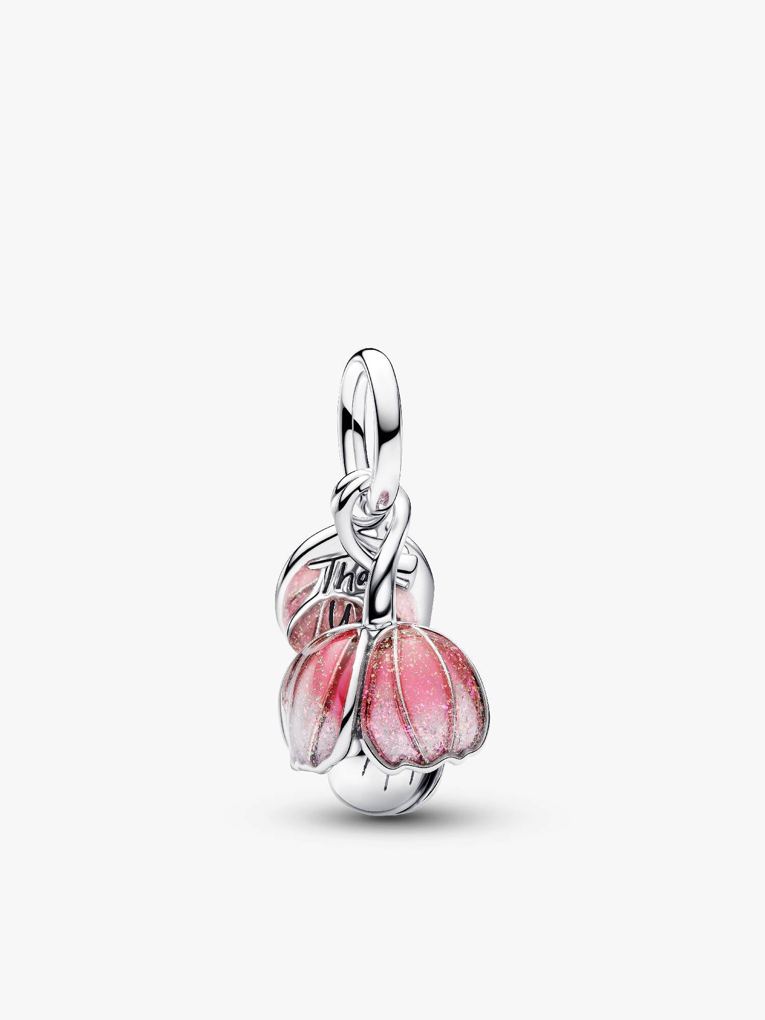 Dwutonowy charms-zawieszka Rozkwitający pąk
