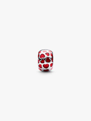 Charms-klips Czerwone serca