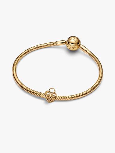Charms Ażurowe serce z kłódką