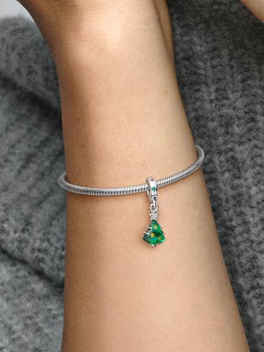 Charms-zawieszka Lśniąca choinka