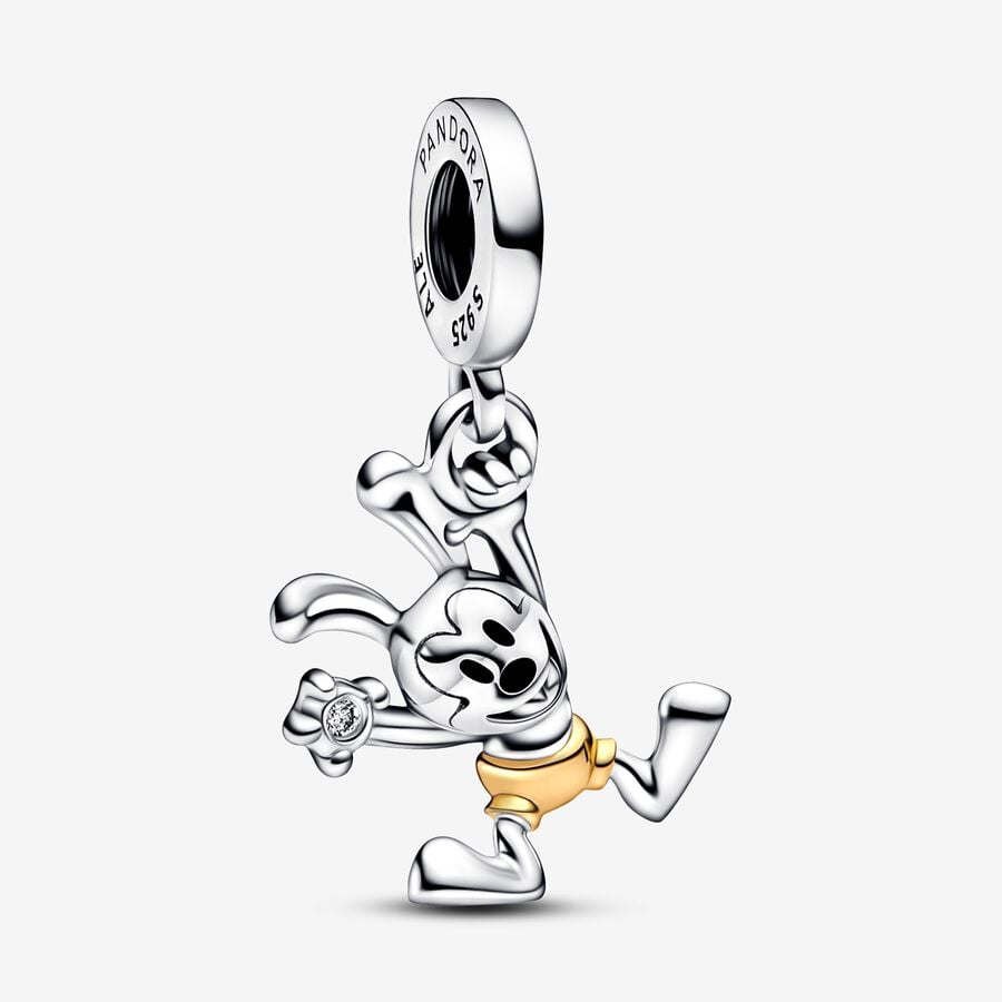 Disney 100 Charms-zawieszka Królik Oswald z 0.009 karatowym diamentem wyhodowanym w laboratorium image number 0