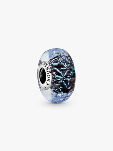 Charms Granatowe fale Murano