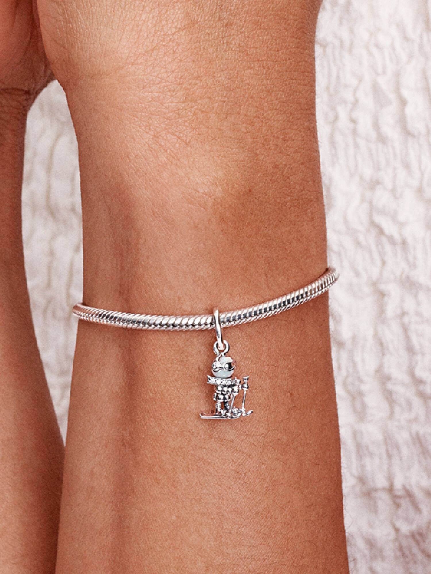 Charms-zawieszka Narciarz