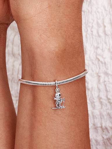 Charms-zawieszka Narciarz
