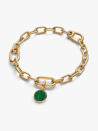 Mały zielony charms-medalion do grawerowania
