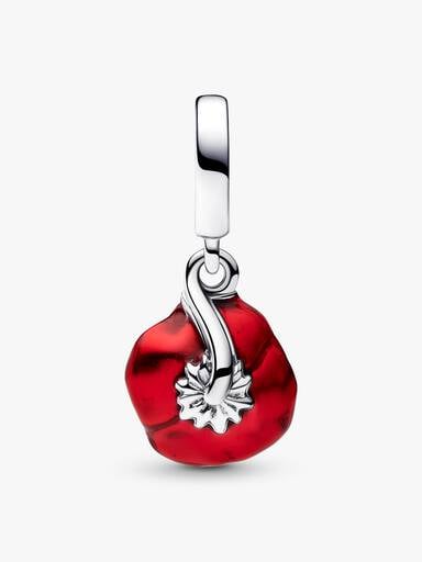 Charms-zawieszka Czerwony kwiat