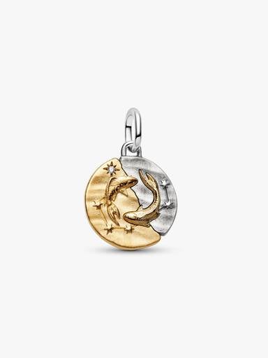 Charms-medalion ze znakiem zodiaku Ryby