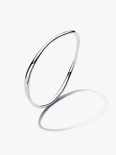 Bransoletka bangle o organicznym kształcie
