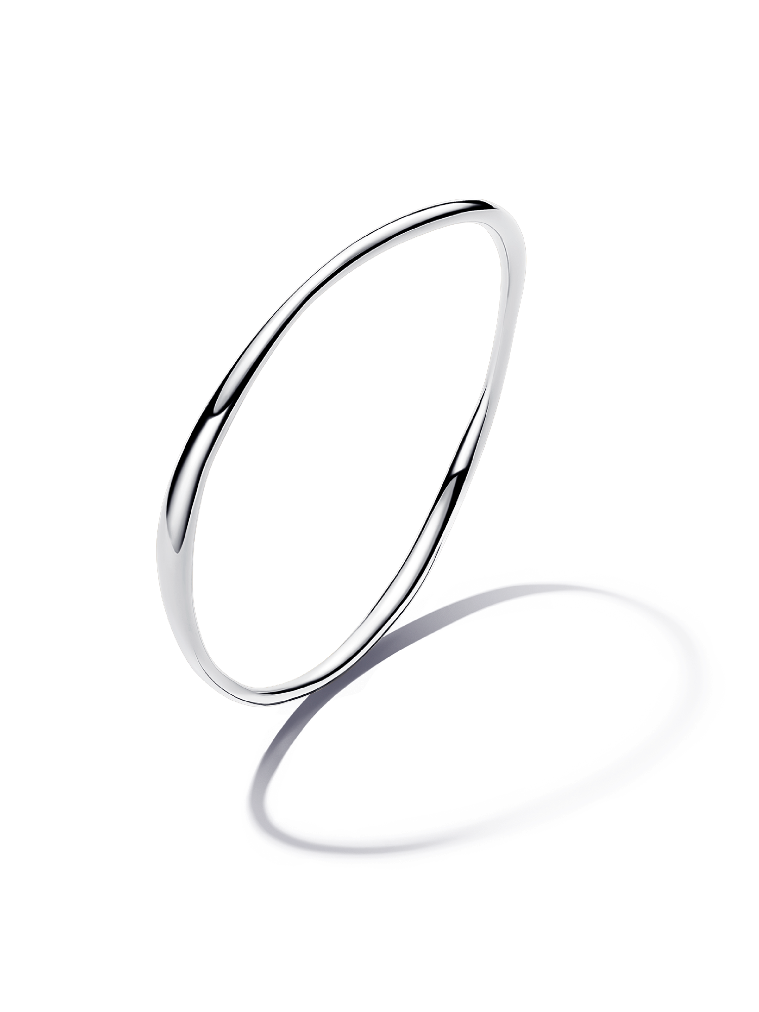 Bransoletka bangle o organicznym kształcie
