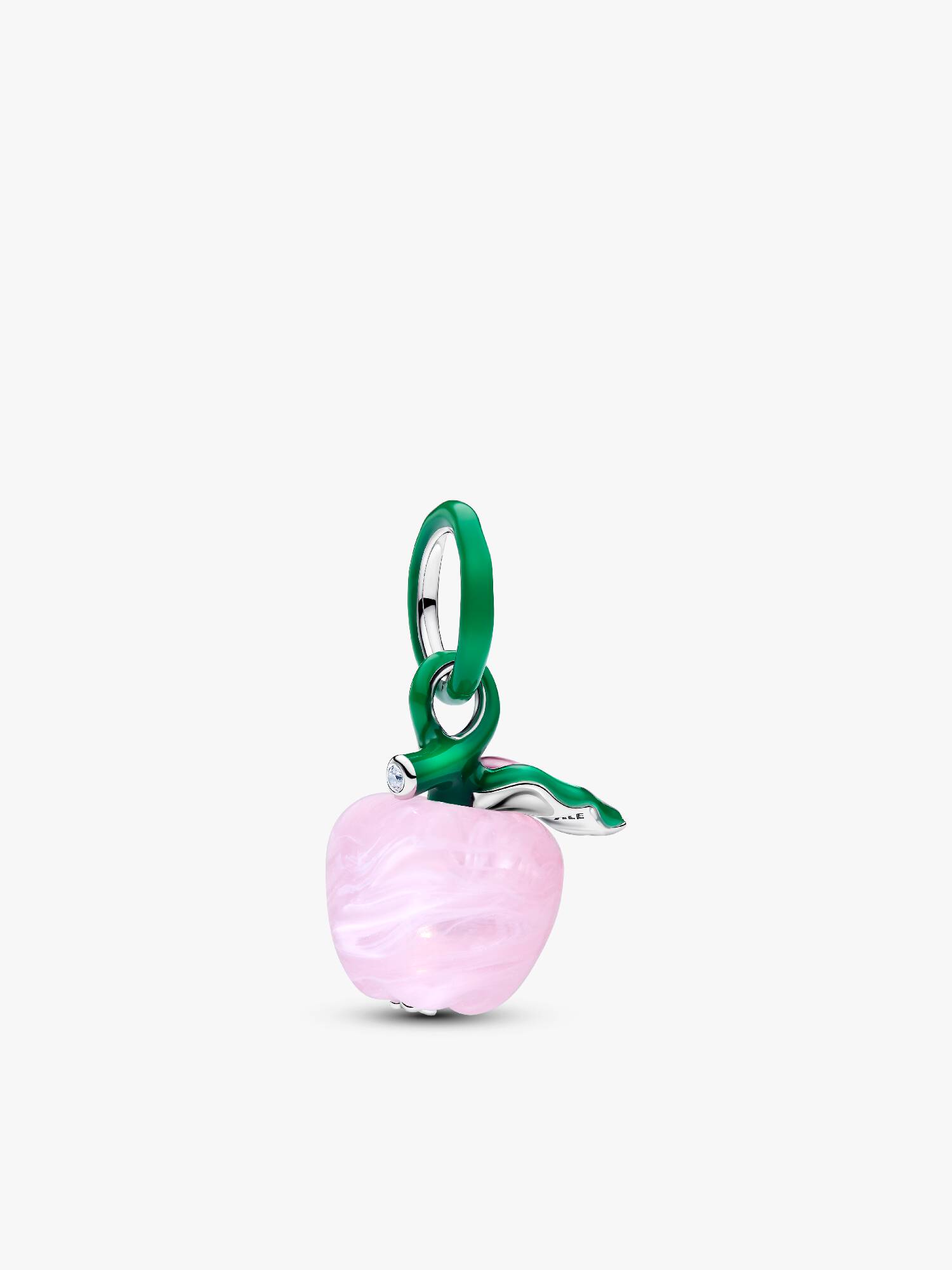 Charms Różowe jabłko ze szkła Murano