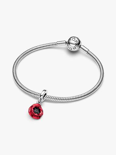 Charms-zawieszka Czerwony kwiat