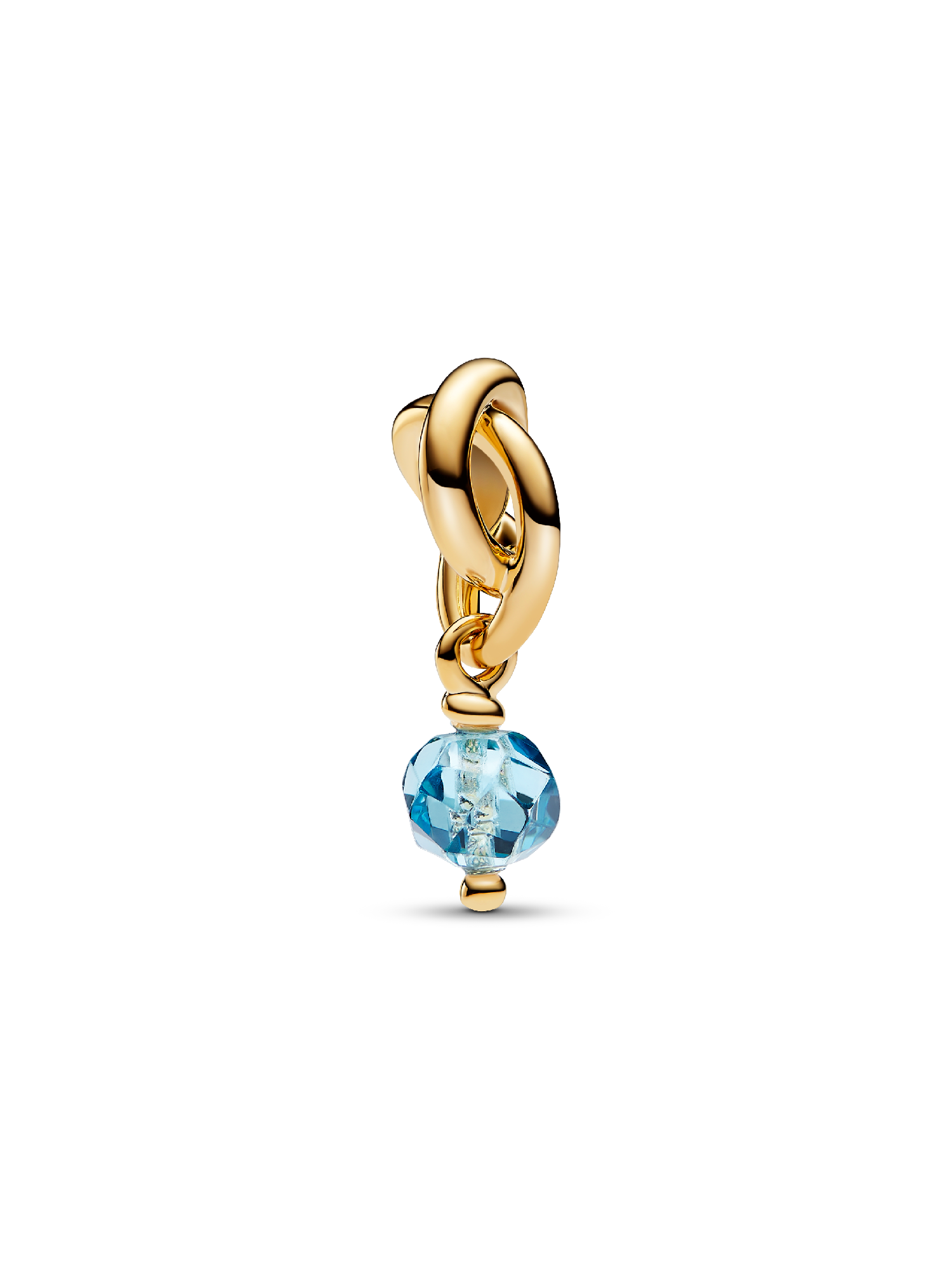 Fasetowany charms-zawieszka Jasnoniebieski symbol wieczności