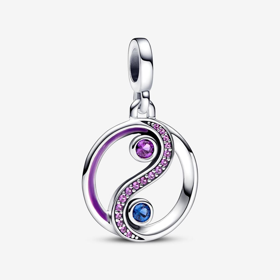 Charms-medalion Pandora ME Równowaga Yin i Yang image number 0