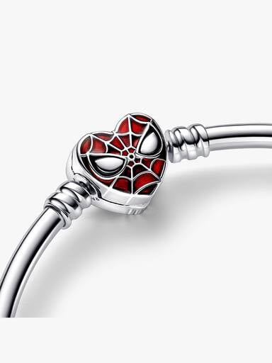 Pandora Moments Marvel Bransoletka bangle z zapięciem z maską Spider-Mana
