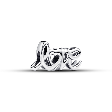 Charms w kształcie odręcznego napisu „love”