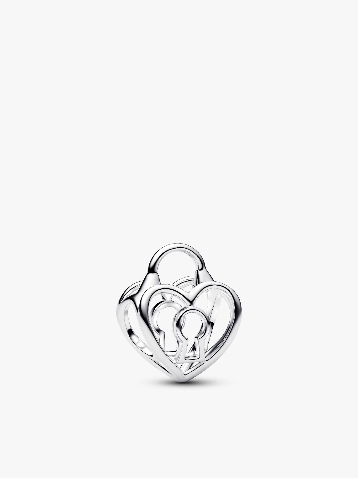 Charms Ażurowe serce z kłódką