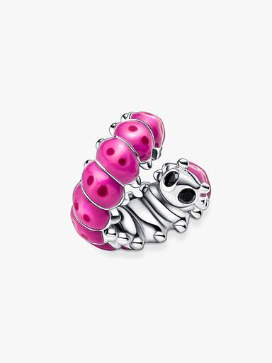Charms z uroczą zwiniętą gąsienicą