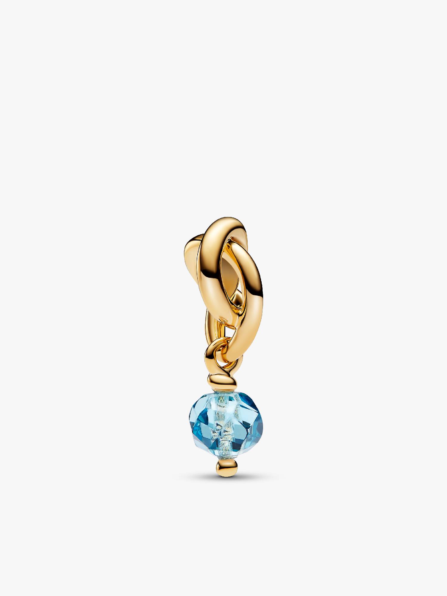 Fasetowany charms-zawieszka Jasnoniebieski symbol wieczności