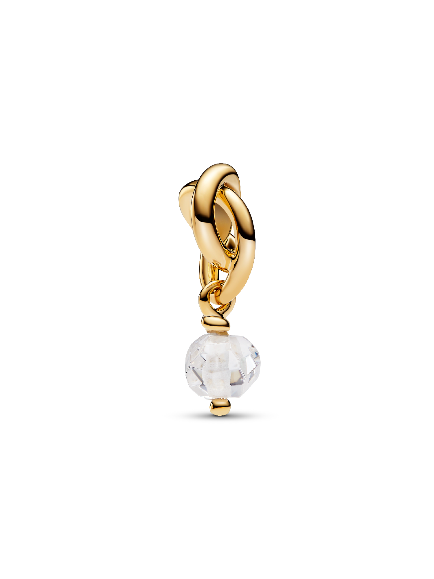 Fasetowany charms-zawieszka Przezroczysty symbol wieczności