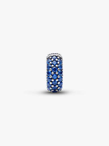Charms-klips z ciemnoniebieskimi kamieniami