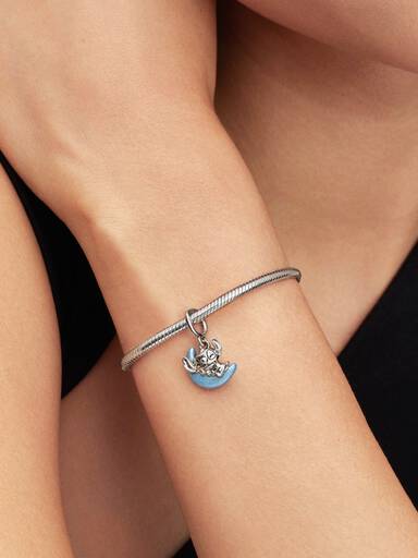 Charms-zawieszka świecący w ciemności Disney Stitch Księżyc