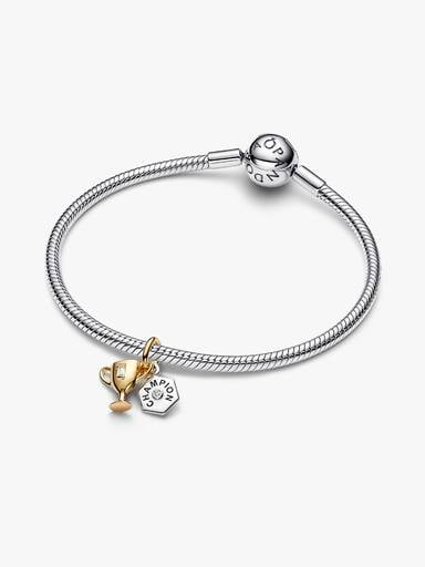 Podwójny charms-zawieszka do grawerowania Puchar