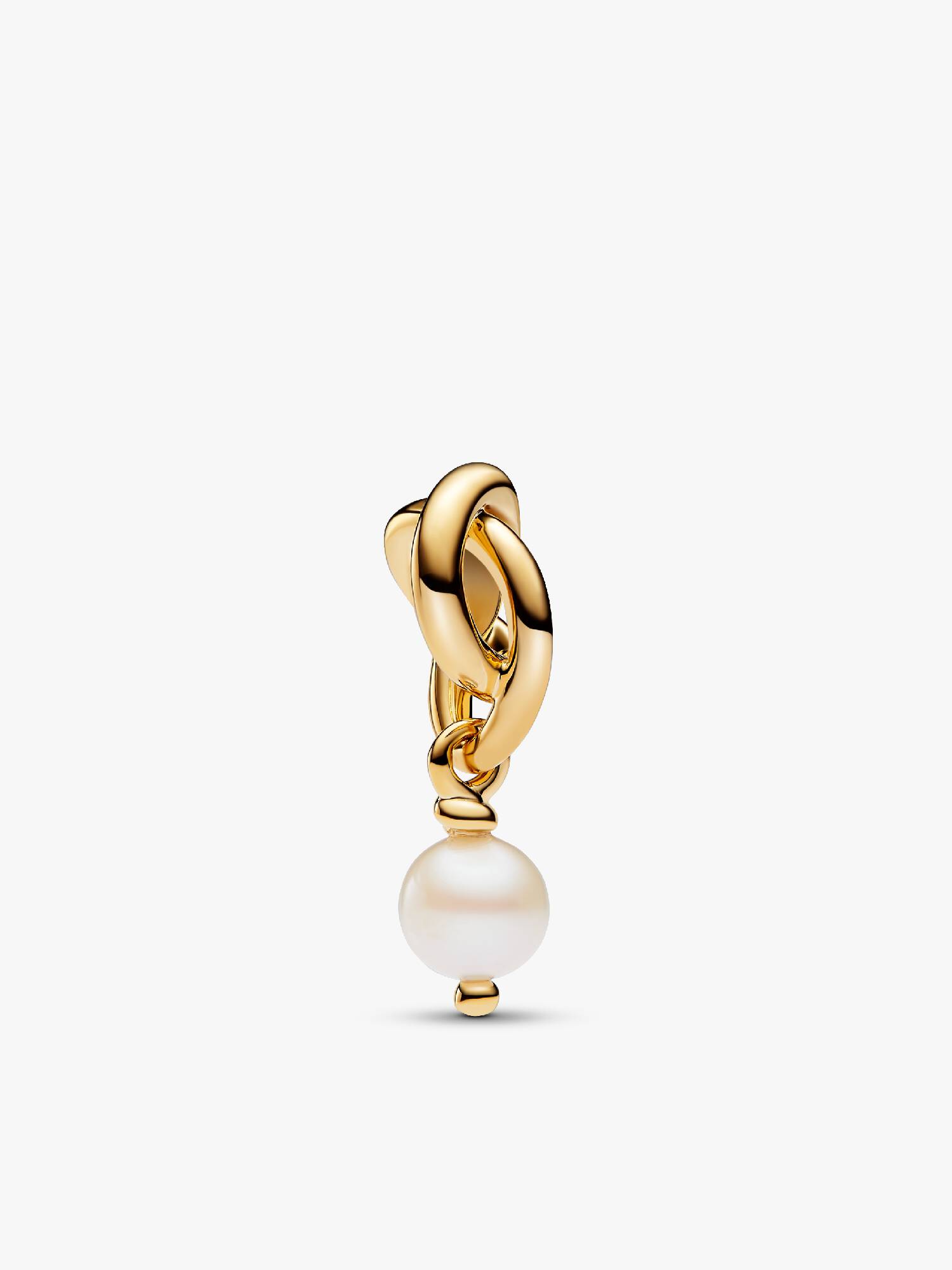 Charms-zawieszka Symbol wieczności z obrobioną perłą hodowaną