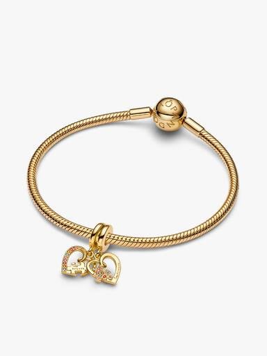 Charms-zawieszka z pasującymi do siebie łamanymi sercami przyjaźni