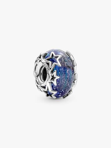 Charms Murano Błękitna galaktyka i gwiazda