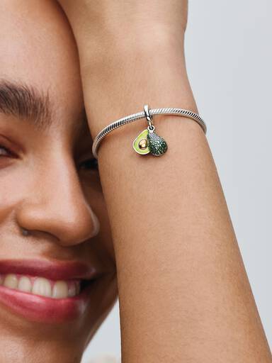 Podwójny charms-zawieszka Awokado